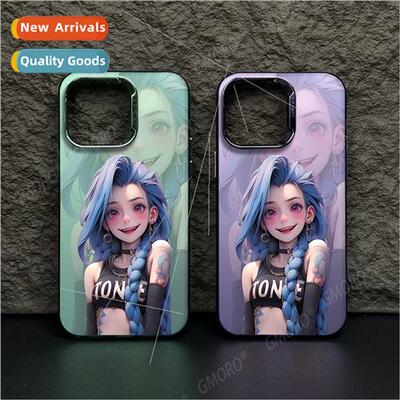 Cute girl适用Apple 15PM phone case 14 protective cover iPhon