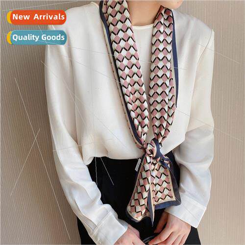 New lk Tie Bag Handle Scarf Tie Bag Scarf Tie Handbag Long R