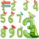 Large Digal Aluminum Balloon Green Film Tyrannosauru Fru