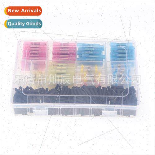 640pcs Boxed Solder Ring Terminals+Middle Tube+Black Heat Sh