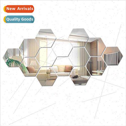 Decorative mirror stickers wall self-adhesive full body dres