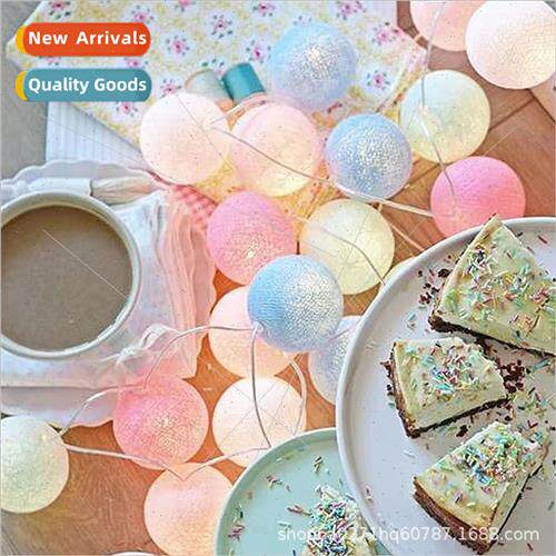 LED cotton thread ball light string small colorful lights fl