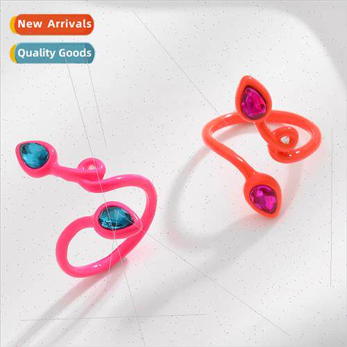 Colorful Ring Women Europe Summer Colorful Geometric Fashion