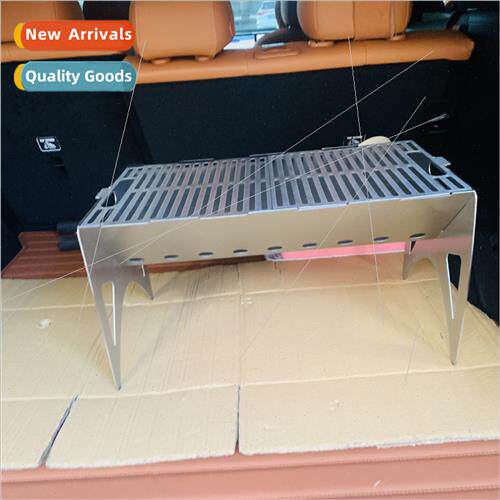 Stainless steel thickened grill portable removable card gril