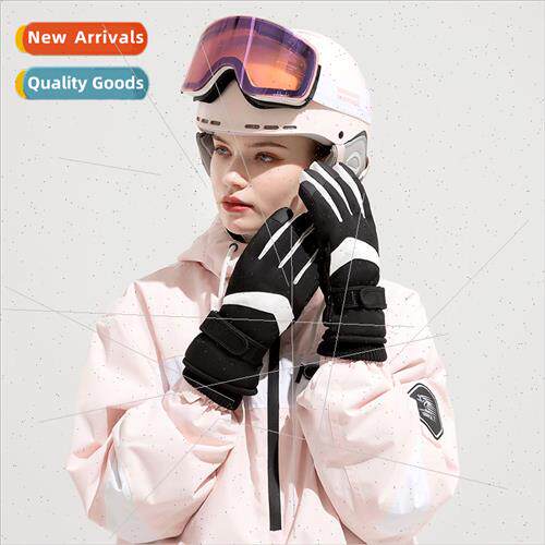 Ski gloves mens winter outdoor riding warm windproof waterpr