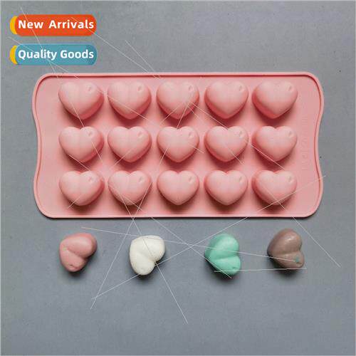 15 heart-shaped raindrops chocolate 229 silicone mold cake p
