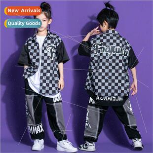 Clothes Boys Hop Set Shor Hip Dance Style Childrens Chinese