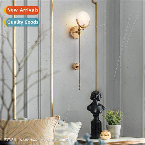 Wall lamp bedroom Scandinavian minimalist aisle modern light