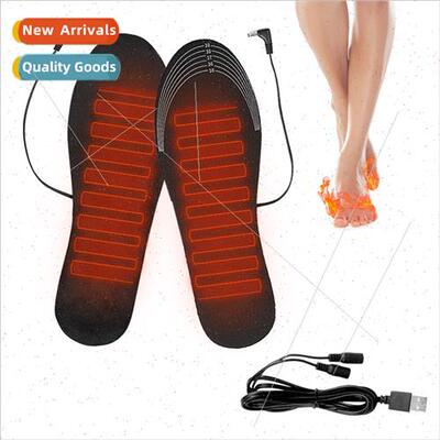 USB heating insole electric foot warmer rechargeable heating