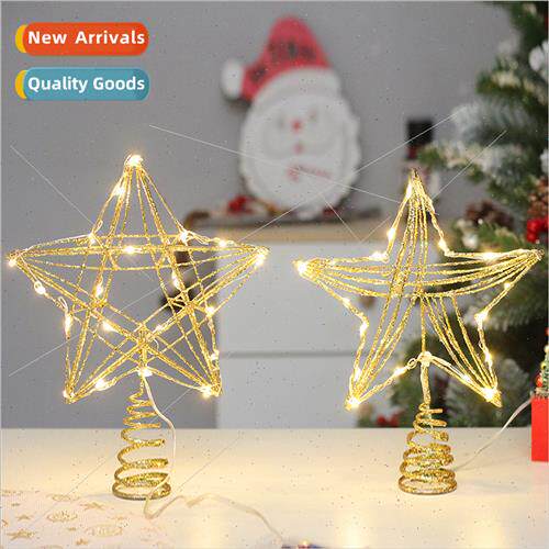 New Christmas decorations Iron glter LED light-up e topper s