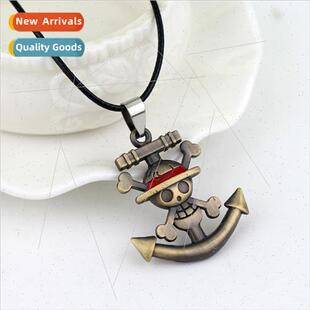 Skull Necklace Anchor Alloy Jewell King Electroplate Thieves