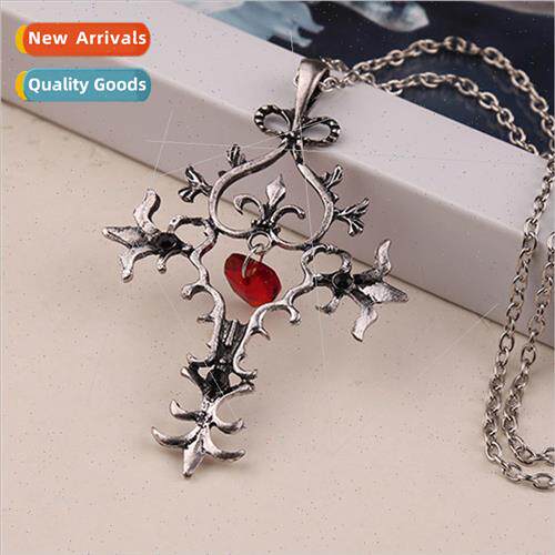 Europe Uned States retro Sacred Heart cross necklace Europe