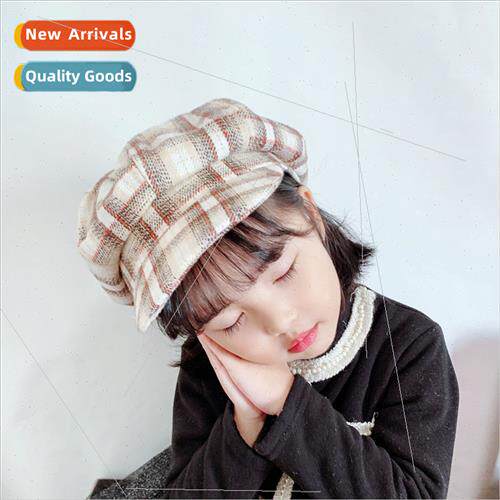 Girls hat fall winter thin beret fashion Korean  octagonal h