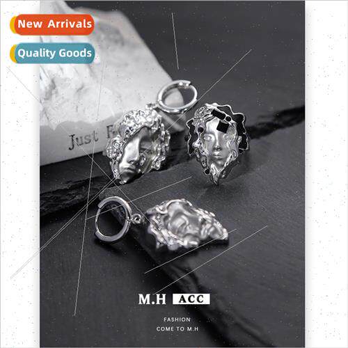 Face Mask Earrings Female Europe Hip Hop Ear Buckles Hundred