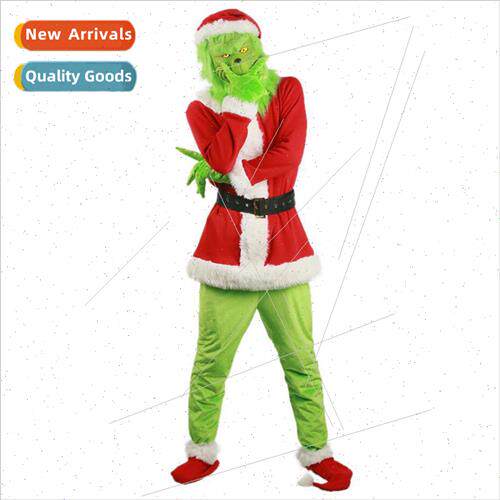Europe Christmas Clothes Decoration Adult Model Green Monste