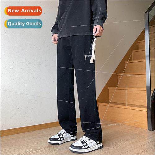 Fall jeans men American set elastic waist youth casual pants
