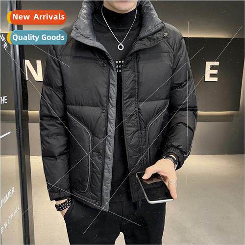 Down jacket men light short winter new tide handsome collar