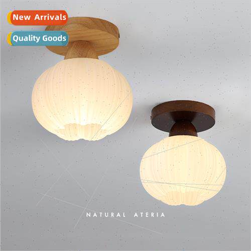 Japan wabi-sabi log entryway aisle ceiling light modern simp