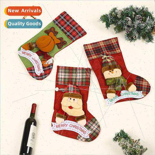 Christmas stocking gift bags large three-dimensional Christm