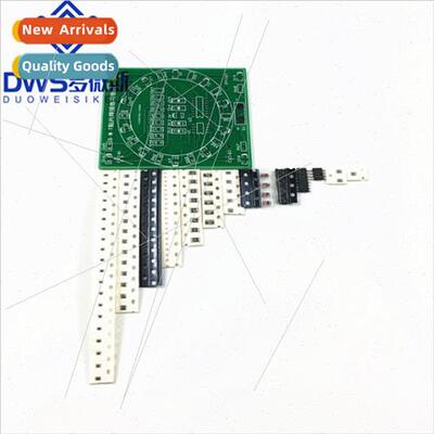 SMD Components Soldering Exercise Board CD4017+NE555 Running