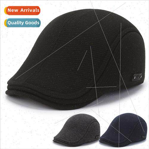 Autumn winter men duck tongue cap thickened ear protection e