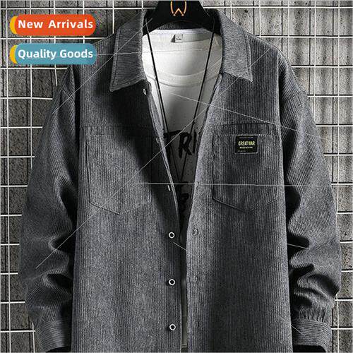 Men business long-sleeved shirt vintage thickened heavy wash