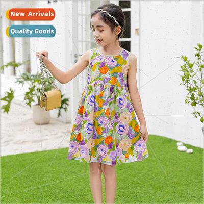 Girls dress 2023 children dress new children bow princess dr