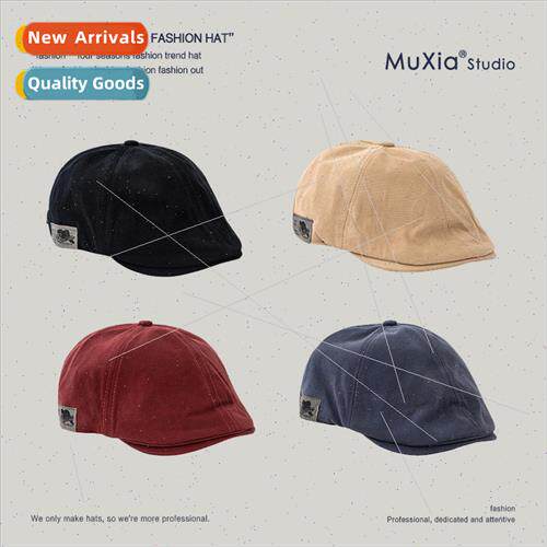 UK retro patch beret men women Japan lerary hundred wh newsb