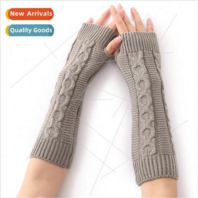 G13 thick 8-word sisal pattern finger gloves fall winter men