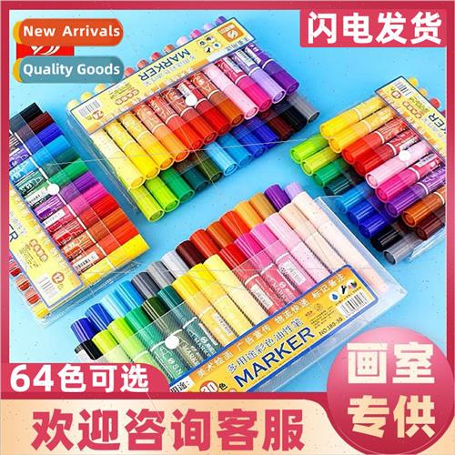 Snir Marker 64 Color Marker Set Dual Tip Marker Thick Acryli图片