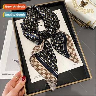 spring fall scarf fashion women square new silk 2022 summer