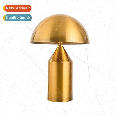 Modern minimalist whe black gold bedroom bedside table lamp