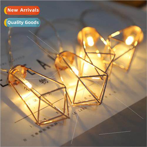 Iron string lights led hollow Christmas decoration iron deco