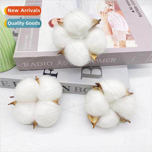mulation cotton head natural dried flowers handmade vintage