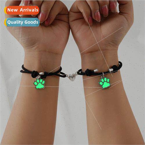 New glow-in-the-dark dog paw pendant creative hundred love m