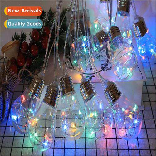 LED bulb light string solar energy copper wire lights garden