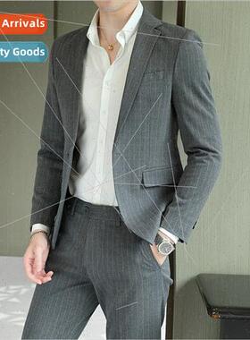 Fall new su su su twoPCS men su Korea  fashion Slim small su