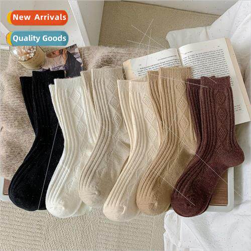 Wool socks womens autumn and winter warm cashmere socks casu