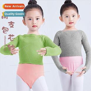 sleeved one fall girls and knted long collar Dancewear line