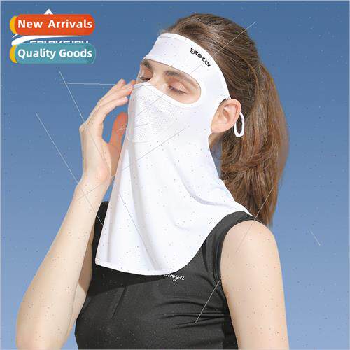Summer sunscreen mask female outdoor riding golf ice silk ve