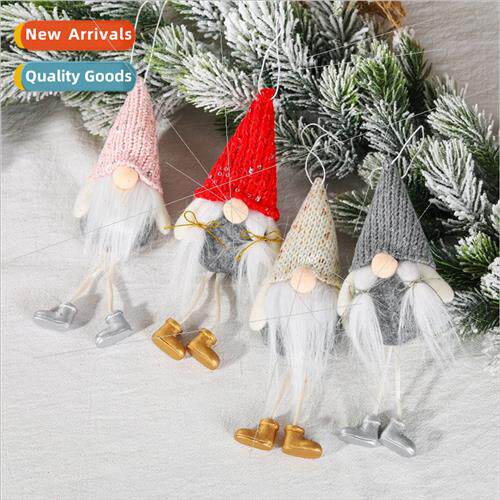 New Christmas decoration supplies sequins faceless doll hang