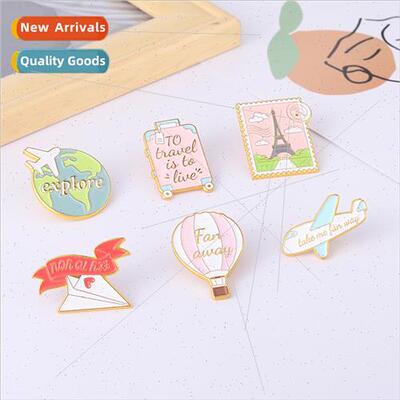 Europe Uned States versatile alloy brooch creative aircraft