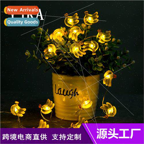 Fru series new banana led string lights Battery box LED copp