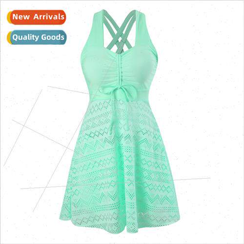 2023 New Spl Womens Swimsu Europe Conservative Sexy Skirt Fl