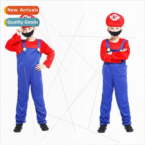 Halloween cosplay costumes male childrens Christmas Super Ma