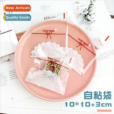 Fresh Bow Transparent Cookie Bags Mooncake Cookies Snacks Fo