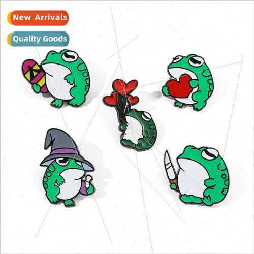 Cartoon cute frog brooch students Japan ugly cute alloy badg