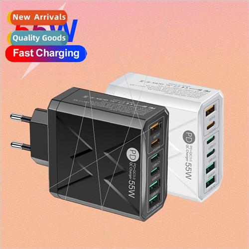 QC3.0+PD25W Standard PD55W fast charger phone charger 3PD+3U