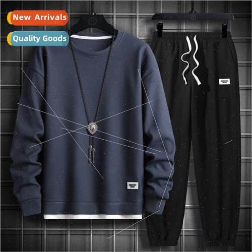 New waffle spring fall men casual sports su men loose handso