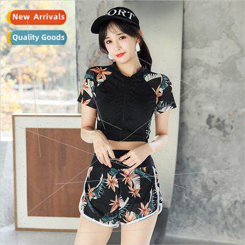 Baiya swimsu female spl two-piece summer new sports wind con